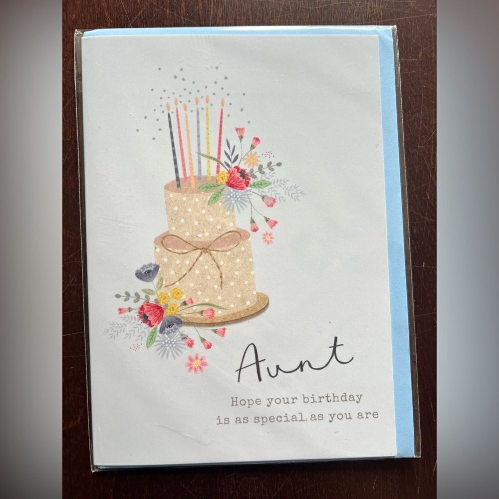 Aunt birthday card
